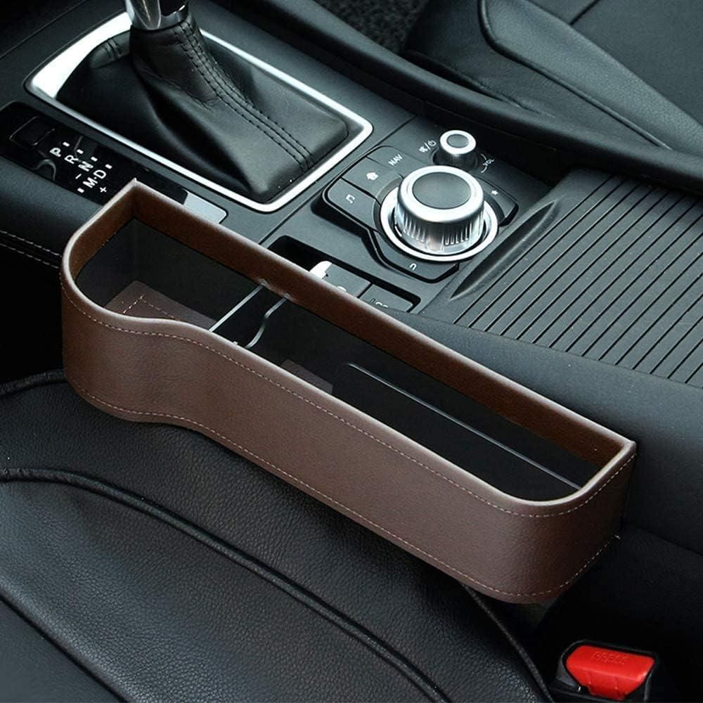 Seat Pockets PU Leather Car Console Side Organizer with Assorted Colour