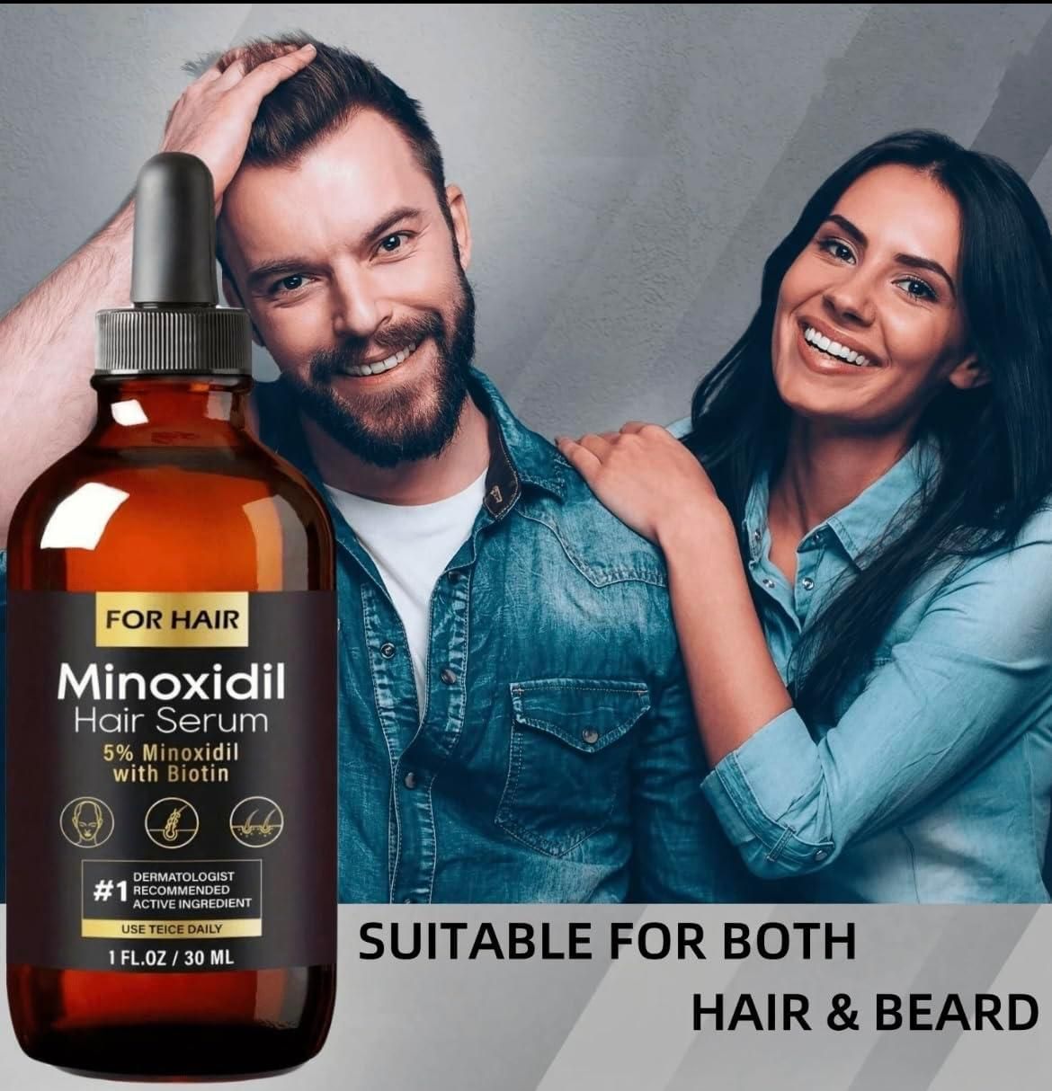 Minoxidil Hair Growth Serum 30 ml (Pack of 2)